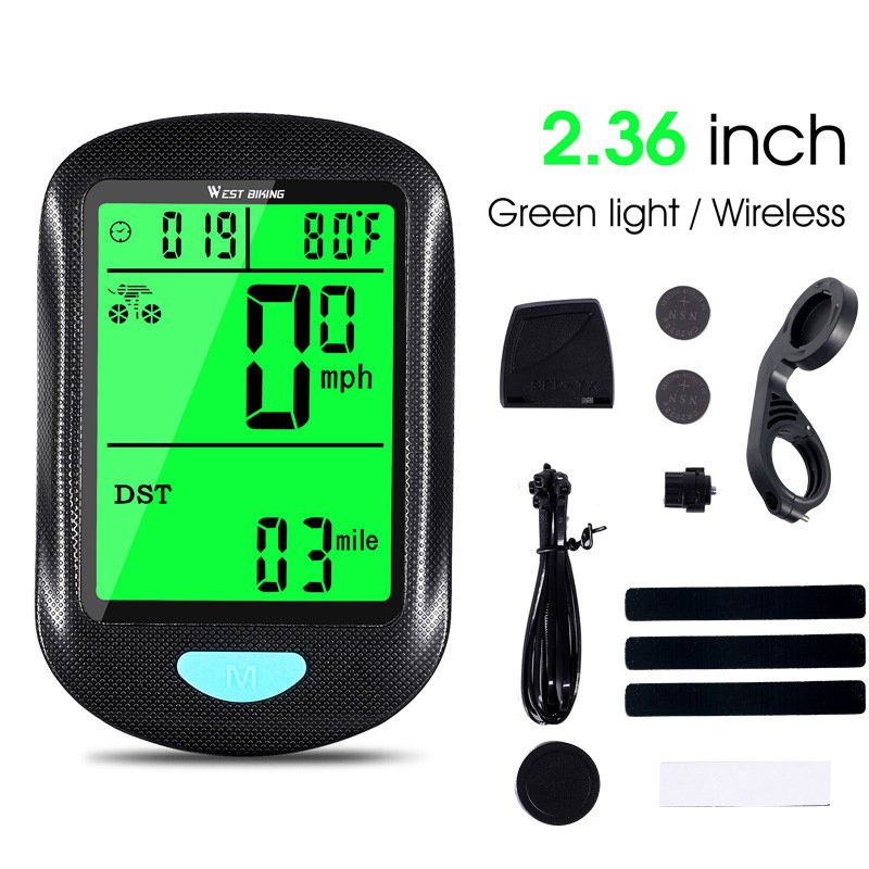 Wireless Bicycle Computer – Black